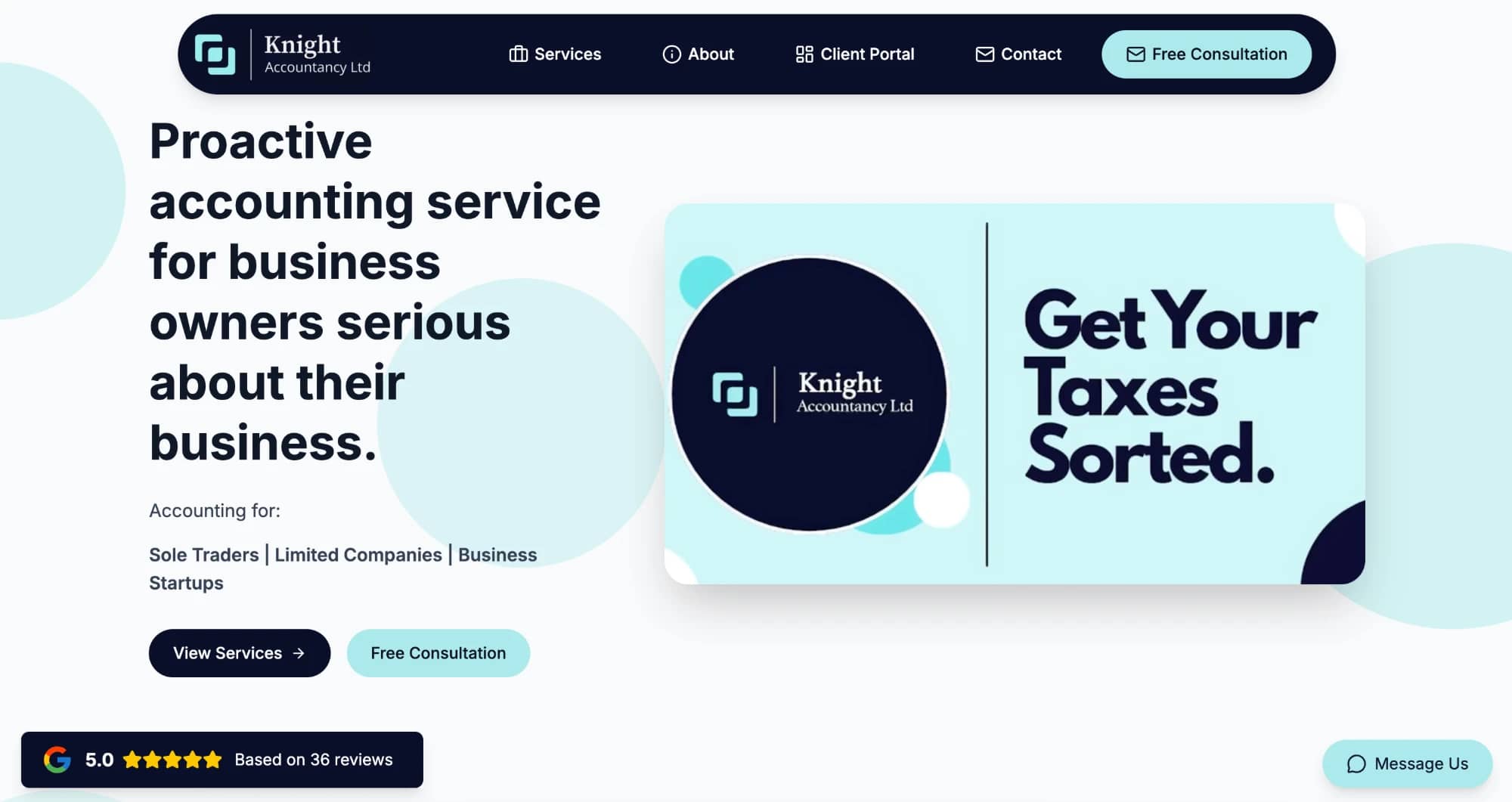Knight Accountancy home page