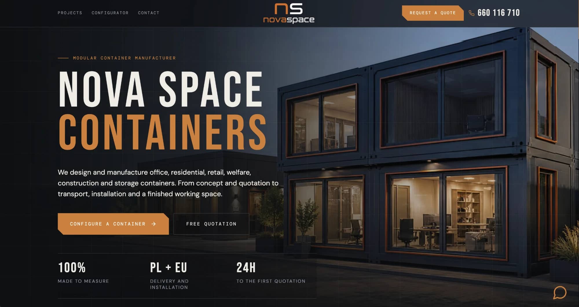 Nova Space home page